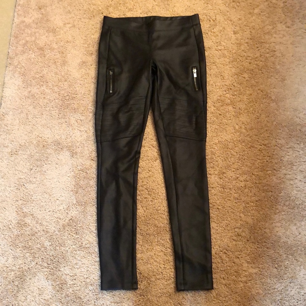 Express Faux Leather Moto Leggings